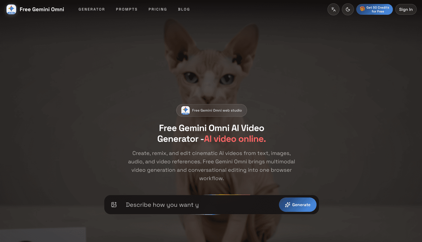Free Gemini Omni logo